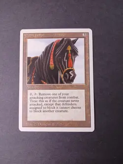 MTG Revised - Ebony Horse NM - Image 1