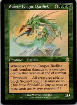 Stone-Tongue Basilisk Odyssey MTG LP - Image 1