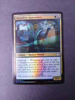 MTG Quandrix Apprentice FOIL #216/275 Strixhaven: School of Mages LP - Image 1