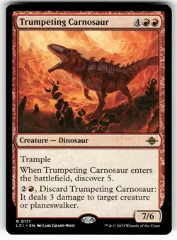 Trumpeting Carnosaur 171 NM MTG The Lost Caverns of Ixalan Magic - Image 1