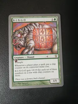 B-I-N-G-O Unhinged MTG NM - Image 1