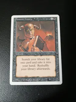 MTG Demonic Tutor Revised NM - Image 1