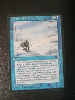 Winter’s Chill Ice Age MTG LP - Image 1