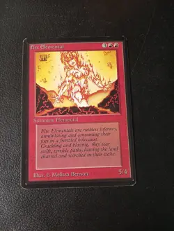 MtG Beta Fire Elemental NM - Image 1