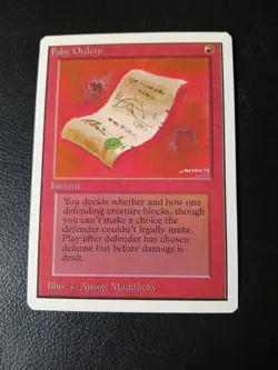 MTG - False Orders - Unlimited - NM - Image 1