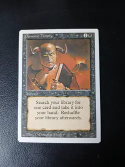MTG Demonic Tutor Revised NM - Image 1