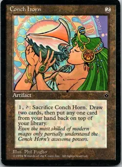 Conch Horn Fallen Empires MTG MP - Image 1