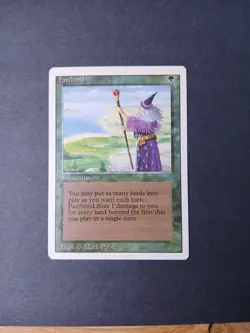 MTG Fastbond Enchantment Revised Edition Rare NM - Image 1