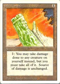 Jade Monolith Revised Edition MTG NM - Image 1