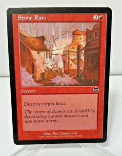 MTG Stone Rain Mercadian Masques NM - Image 1