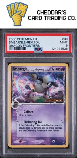 2006 Pokemon Ex Dragon Frontiers Smeargle-Rev.Foil #39 PSA 9 - Image 1