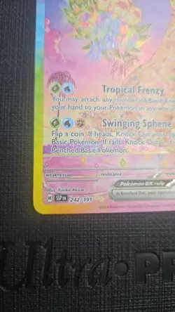 Pokemon TCG Alolan Exeggutor EX 242/191 Special Illustration Rare. - Image 2