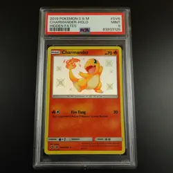 PSA 9 Charmander SV6/SV94 Hidden Fates Baby Shiny Holo Graded Pokemon Card - Image 1