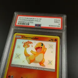 PSA 9 Charmander SV6/SV94 Hidden Fates Baby Shiny Holo Graded Pokemon Card - Image 2
