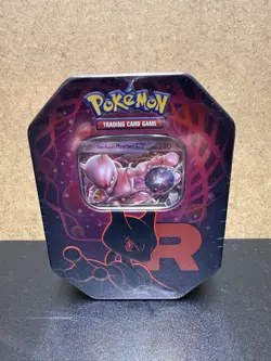Pokemon TCG: Team Rocket Tin - Mewtwo ex (1 Foil Promo Card & 4 Booster Packs)✅ - Image 1