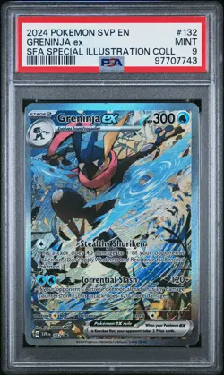 2024 POKEMON SVP EN-SV BLACK STAR PROMO #132 GRENINJA EX PSA 9 - Image 1