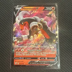 Pokemon Houndoom V 021/189 Ultra Rare Holo NM Pokemon SWSH03: Darkness Ablaze - Image 1