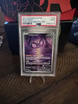 Pecharunt #129 - Shrouded Fable Pokemon Center Stamped Promo - PSA 9 - Image 1