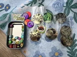 Pokemon TCG Accessories Lot Coins, Dice, Etc - Image 1