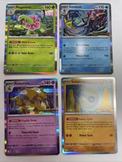 Pokemon TCG - Mega Evolution - STAFF Prerelease Promos Full Set of 4 - MINT NEW - Image 1