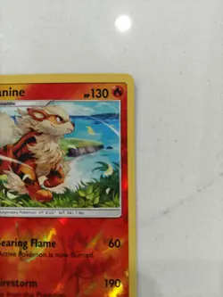 POKEMON ARCANINE 22/149 RARE REVERSE HOLOFOIL NM CARD SUN & MOON - Image 3