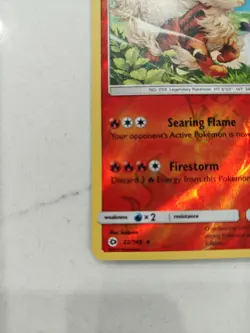 POKEMON ARCANINE 22/149 RARE REVERSE HOLOFOIL NM CARD SUN & MOON - Image 5