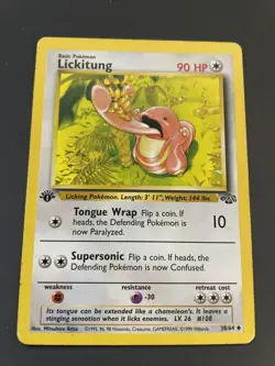 LICKITUNG UNCO - POKEMON 38/64 JUNGLE 1ST TRES BON ETAT VERSION US - Image 1