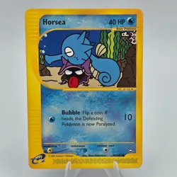 Horsea 84/147 Aquapolis E-Card Common Pokemon Card TCG WOTC 2003 Vintage LP - Image 1