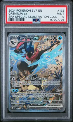 2024 POKEMON SVP EN-SV BLACK STAR PROMO #132 GRENINJA EX PSA 9 - Image 1