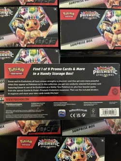 Pokemon TCG Scarlet & Violet Prismatic Evolutions Surprise Box Lot of 11 SEALED - Image 3