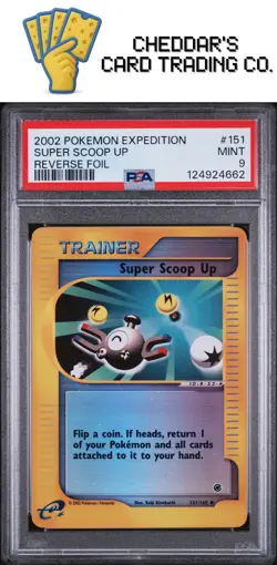 2002 Pokemon Expedition Super Scoop Up Reverse Foil #151 PSA 9 (New Cert!) - Image 1