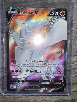 Pokemon TCG Reshiram V 172/195 Silver Tempest Holo Ultra Rare NM - Image 1