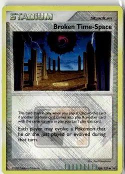 2009 LEAGUE CUP PLATINUM BASE SET BROKEN TIME-SPACE 104/127 Crosshatch Reverse - Image 1