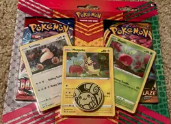 MORPEKO SNORLAX APPLIN Pokemon Promo 2 Pack Blister with coin NEW SEALED - Image 1