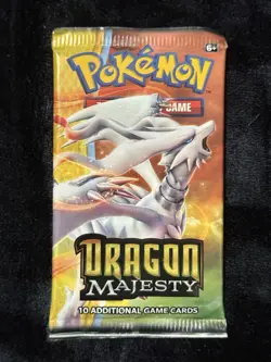 Dragon Majesty Booster Packed Sealed Pokemon TCG Reshiram Art - Image 1