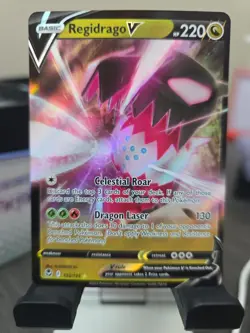 Pokemon TCG Regidrago V Silver Tempest 135/195 Holo Ultra Rare - Image 1