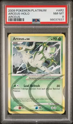 2009 POKEMON PLATINUM ARCEUS #AR2 ARCEUS-HOLO PSA 8 - Image 1