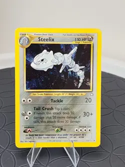 Pokemon Card Steelix Neo Genesis Holo Unlimited Rare Card 15/111 Near MINT - Image 2