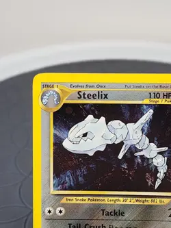 Pokemon Card Steelix Neo Genesis Holo Unlimited Rare Card 15/111 Near MINT - Image 5