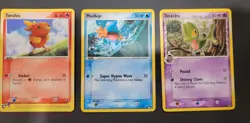 Torchic 017 Promo Treecko and Mudkip Pop Series Pokemon Card Lot - Image 1