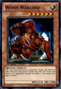Worm Warlord - Super Rare 1st Edition HA03-EN053 - LP - YuGiOh - Image 1