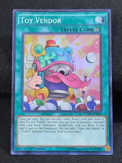 3 x YuGiOh Toy Vendor FUEN-EN024 Fusion Enforcers 1st Edition Super Rare LP - Image 3