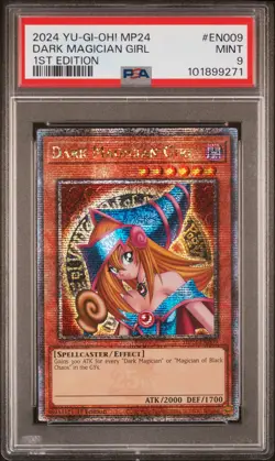 2024 YU-GI-OH! MP24-25TH ANV TIN: DUELING MIRRORS DARK MAGICIAN GIRL PSA 9 - Image 1