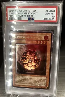 Yu-Gi-Oh! Gaia Soul the Combustible Collective 1st Edition Ultimate Rare PSA 10 - Image 1