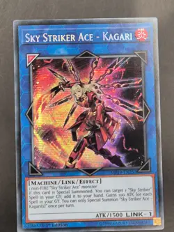 YUGIOH SKY STRIKER ACE - KAGARI SECRET RARE 1ST NEAR MINT MP19-EN257 - Image 1