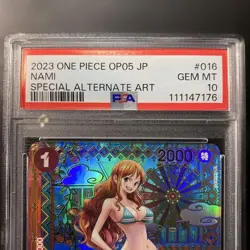 PSA 10 NAMI SEQ SET OP01-016 OP08-106 SP One Piece Card Japanese GEM MT - Image 3