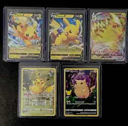 5x Pikachu Card LOT - Pokemon TCG - Assorted Lots - Image 1