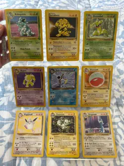 Pokemon All Rare, All Non-Holographic Nine Card Lot (All Cards In Sorted Sheet) - Image 1