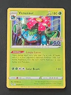 Pokemon Go Venusaur Holo Rare TCG Card 003/078 Pokemon NM Condition - Image 1
