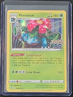 Pokemon Go Venusaur Holo Rare TCG Card 003/078 Pokemon NM Condition - Image 3
